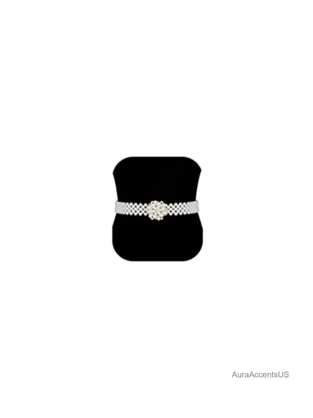 Pearl Bead Rhinestone Belt with Buckle for Wedding Dress Formal Waist Chain